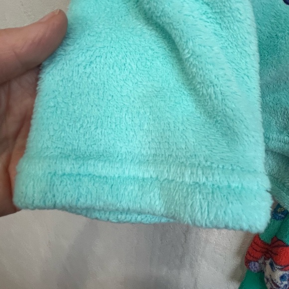 Disney Fleece Little Mermaid Ariel Pajamas Set Sz Small Blue - Picture 7 of 16